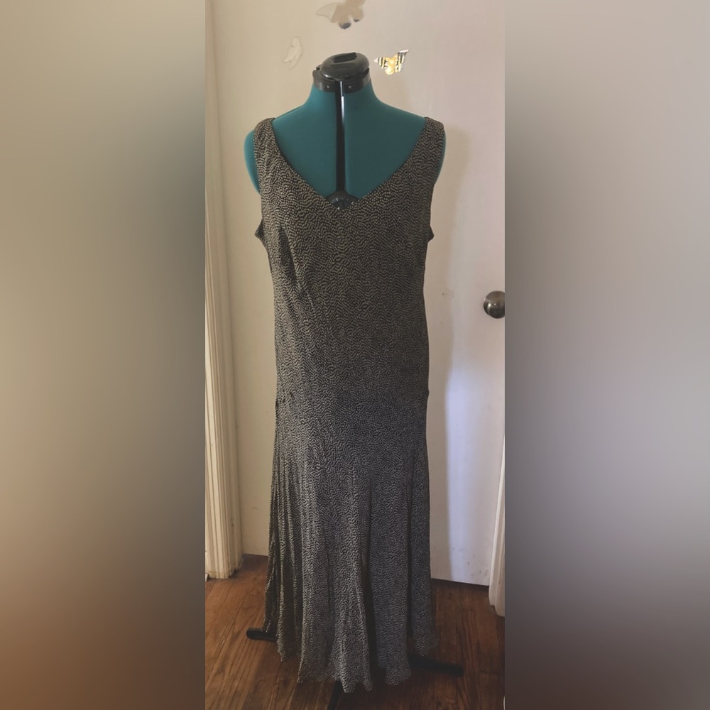 Long crepe dress